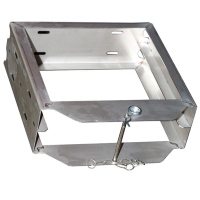 Supporto inox per 2 piastre di appoggio 400x400mm