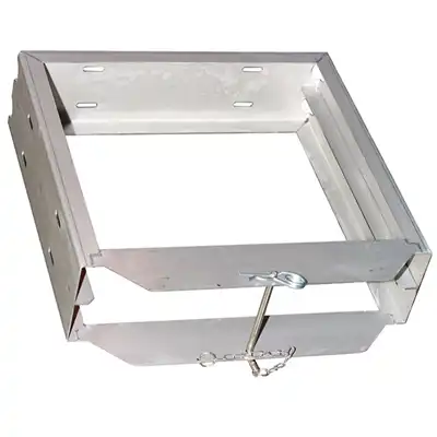 Supporto inox per 2 piastre di appoggio 500x500mm_0