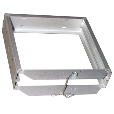 Halter Edestahl für 2 Abstützplatten 600x600mm_0