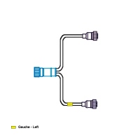 Cablaggio fanale posteriore dritto 16V