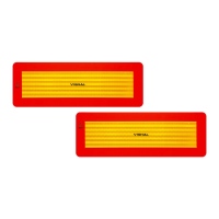 2 Targhe ECE 70/01 rimorchio Allu 1 mm 566 x 197