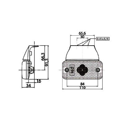 LED Seitenansicht Positionsleuchte 24V gelb_1