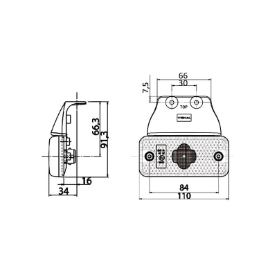 LED Seitenansicht Positionsleuchte 24V_1