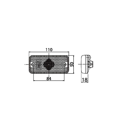 Feu de position avant LED 24V cristal _1