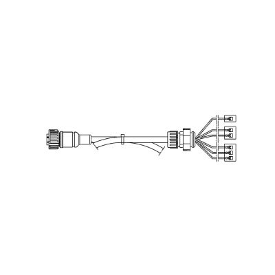 Cablaggio fanale posteriore7 pin, 2500 mm_1