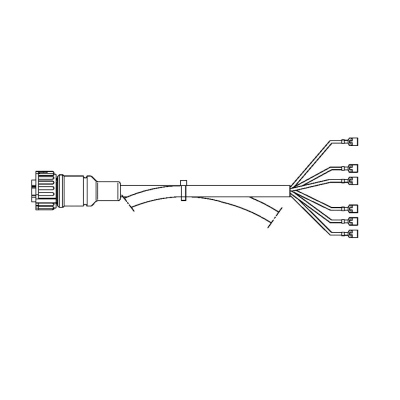 Cablaggio fanale posteriore 7 pin 2500 mm_1