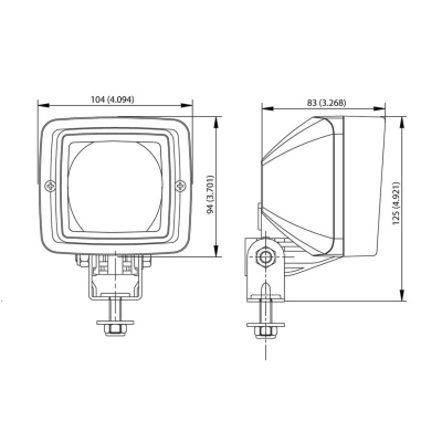 Arbeitsscheinwerfer Halogen 12, 24, 36, 48, 80 V_1