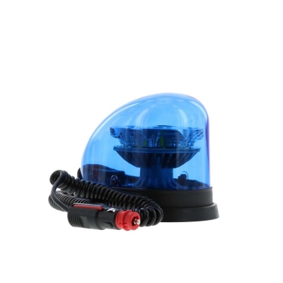 Girofaro LED magnetico rotante blu_0
