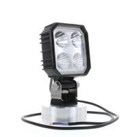 Faro da lavoro LED quadrato 90X90mm, cavo