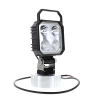 Faro da lavoro LED 90X90mm, maniglia+interruttore