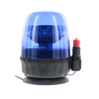 Girofaro LED magnetico 1 ventosa, lampeggiante blu