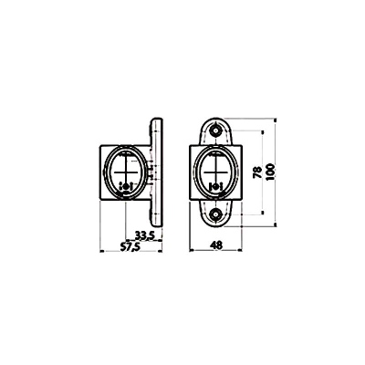 LED Umrissleuchte symmetrisch 12/24V Weiß rot+gelb_1