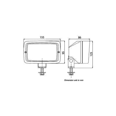 Arbeitsscheinwerfer Halogen 12V,24V, 36V, 48V, 80V_2