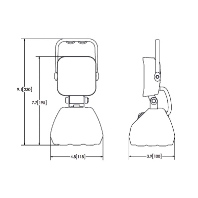 Faro da lavoro LED magnetico ricaricabile_2