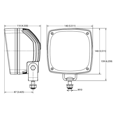 Faro da lavoro Heavy LED 12/100V Luce diffusa_2