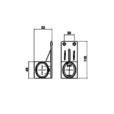 LED Umrissleuchte Links 12/24V Weiß + rot + gelb_1