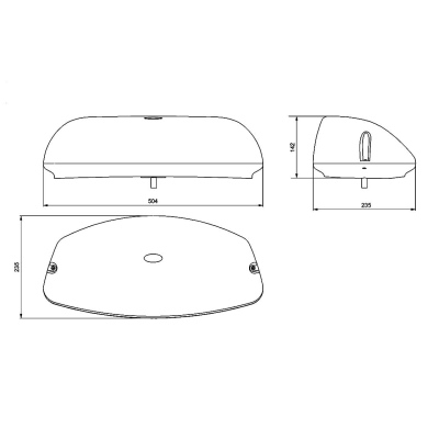 Mini-rampe MULTILUX à fixer, H1 12/24V ambre_1