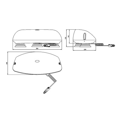 Mini-barra MULTILUX , H1 12+24V incluse ambra_1