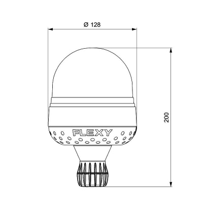 LED Rundumkennleuchte VEGA FLEXY AUTOBLOK, gelb_1