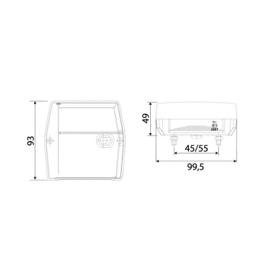 Heckleuchte Li/Re+Kennzeichenleuchte,PE stecker hi_1