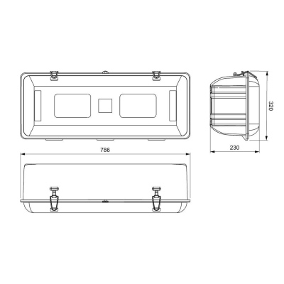 Cassonetto porta estintore 9 kg rosso_1