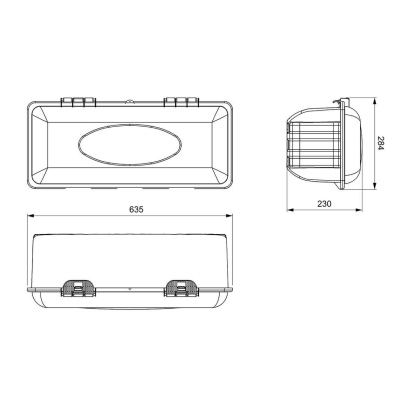 Cassonetto porta estintore 6 kg rosso _1