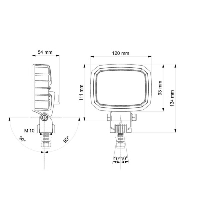 Arbeitsscheinwerfer LED CARBONLUX rechteckig _1