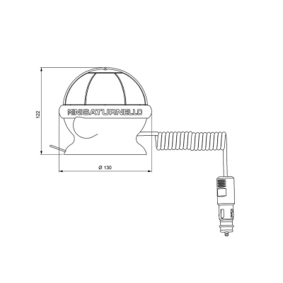 Gyrophare MINI SATURNELLO LED magnet 1 ventouse_1