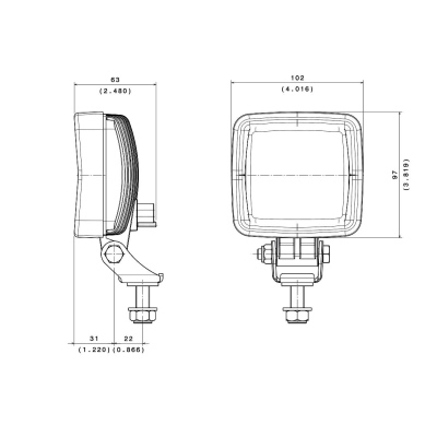 Modularer LED Arbeitsscheinwerfer 2000 Lumen_1