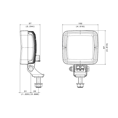 Phare de recul LED homologué R23 1000 Lumen_1