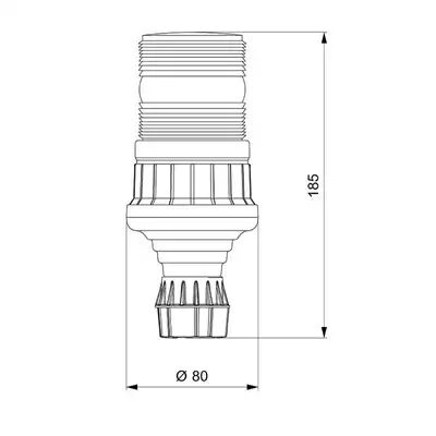 Girofaro LED, autoblok, ambra, DOPPIO LAMPEGGIO_1