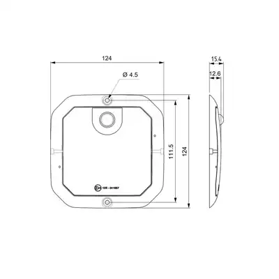Deckenleuchte MASTER 4 LED 124x124mm_1
