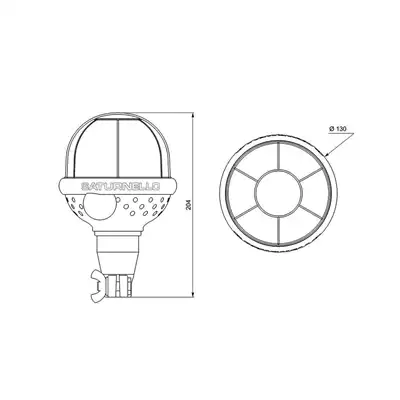 Gyrophare SATURNELLO LED FLEXY AUTOBLOK_1