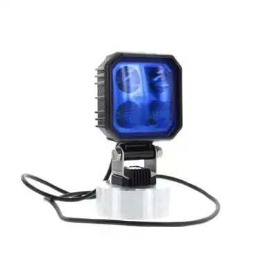 Faro da lavoro LED quadrato 90X90mm , luce blu_0