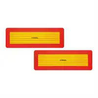 2 Targhe ECE 70/01 rimorchio Allu 1 mm 566 x 132