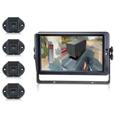 Caméra de recul 360° - Kit complet 7", 4 caméras_0