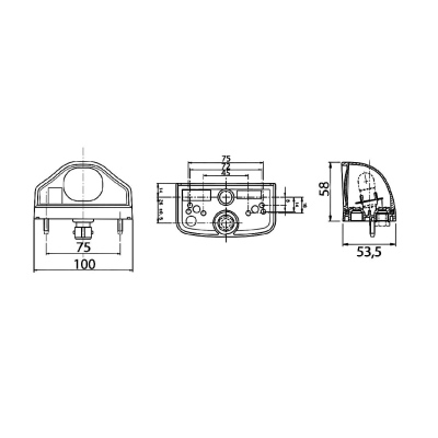 EPP98 luce targa con connettore JPT 2V_2