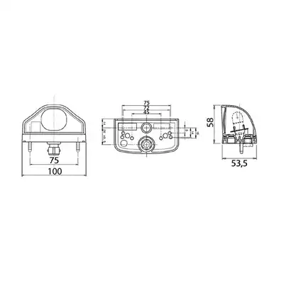 Kennzeichenleuchte EPP96, Kabel HDSCS 500 mm_2