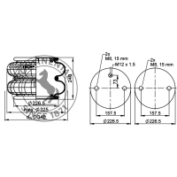 Coussins pneumatique deux plis avec plaques, CONTI