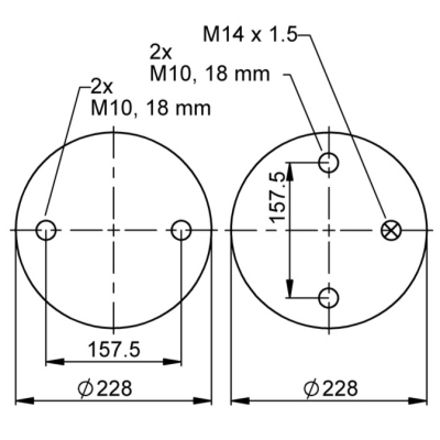 Zweifaltenbalg komplett mit Platten, CONTI_2