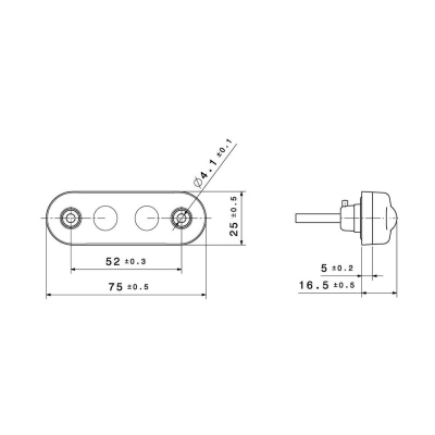 Luce di posizione posteriore LED 24V rossa_1