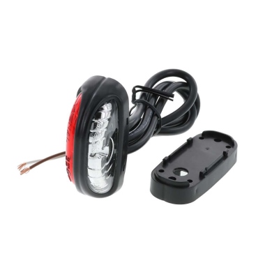 Luce d'ingombro LED 12/24V trasparente + rosso_1