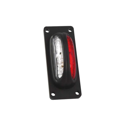 Luce d'ingombro LED 12/24V trasparente + rosso_0