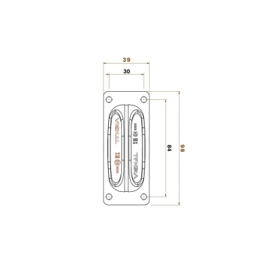 Luce d'ingombro LED 12/24V trasparente + rosso_1