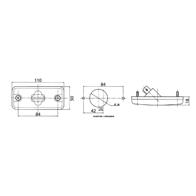 Side marker 12/24V ambra Fiat, Renault Trucks_1