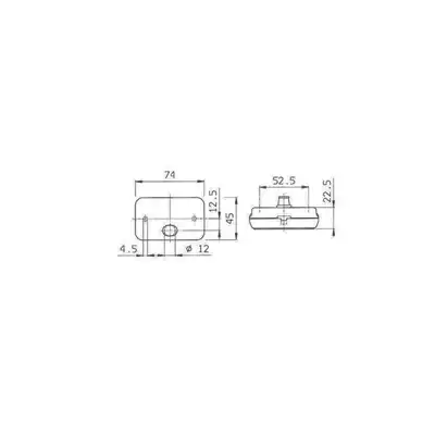 Fanale di posizione rosso 43x92mm JOKON_2