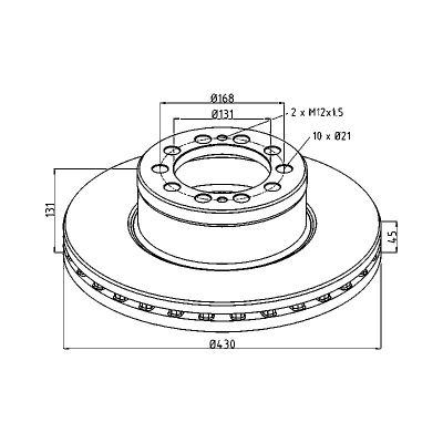 Bremsscheibe für MERCEDES Actros, Antos, Knorr_1