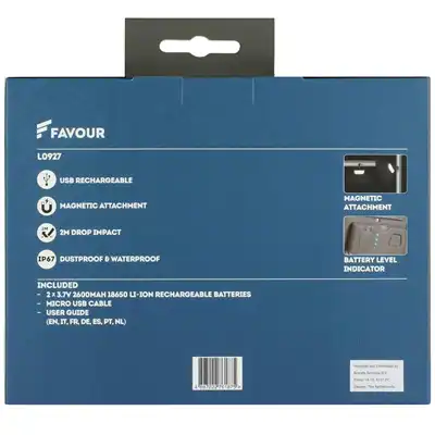 Faro di lavoro a batteria LED - FAVOUR 1200Lm_7