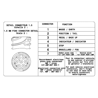 Fanale posteriore Destro con AMP 1.5 - 7 pin_2