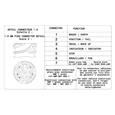 Fanale posteriore Sinistro con AMP 1.5 - 7 pin_2